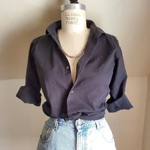 Classic Black Button Down